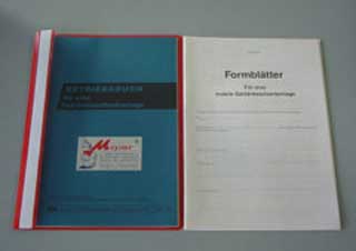 Betriebsbuch / Formblatt